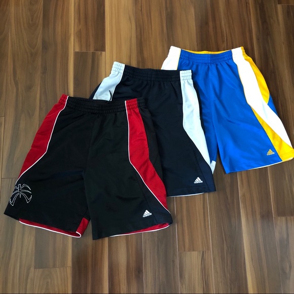 adidas Other - Lot of 3 Adidas Basketball Shorts! Boys XL/Men’s S